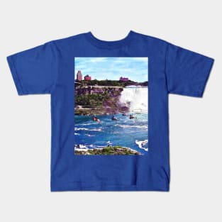 Niagara Falls ON - Zipline Kids T-Shirt